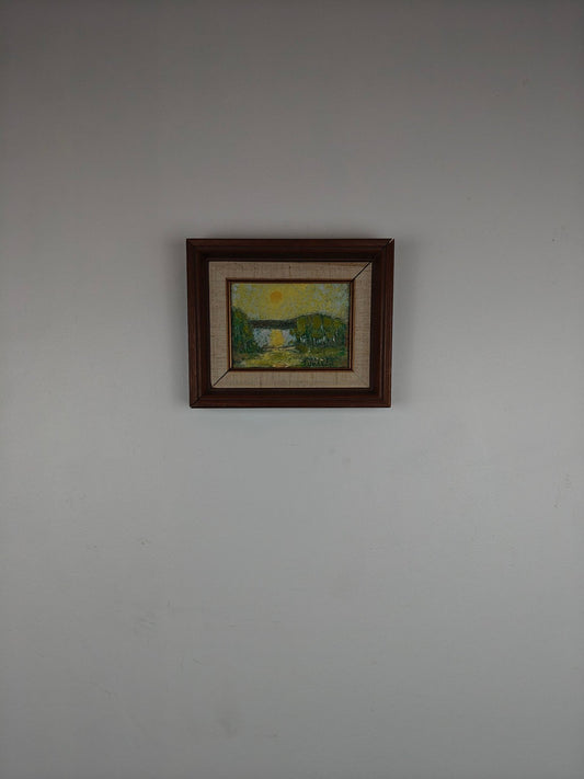 Lindqvist – Summer Evening by the Lake – Oil Painting on Panel