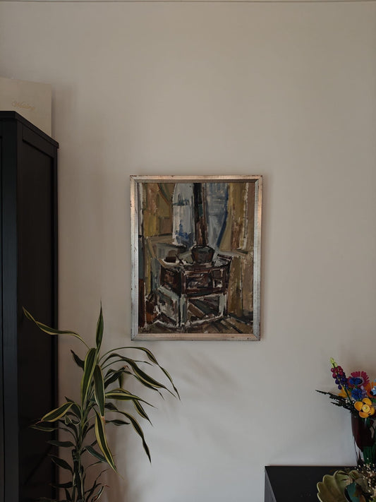 Ture Pettersson – Abstract Still Life – Oil Painting on Canvas, c. 60 × 48 cm