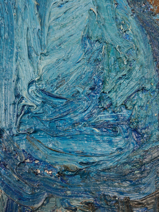 Harry Ericson – “Blå kannor (Blue Jugs)” – Oil Painting on Linen Canvas – Still Life