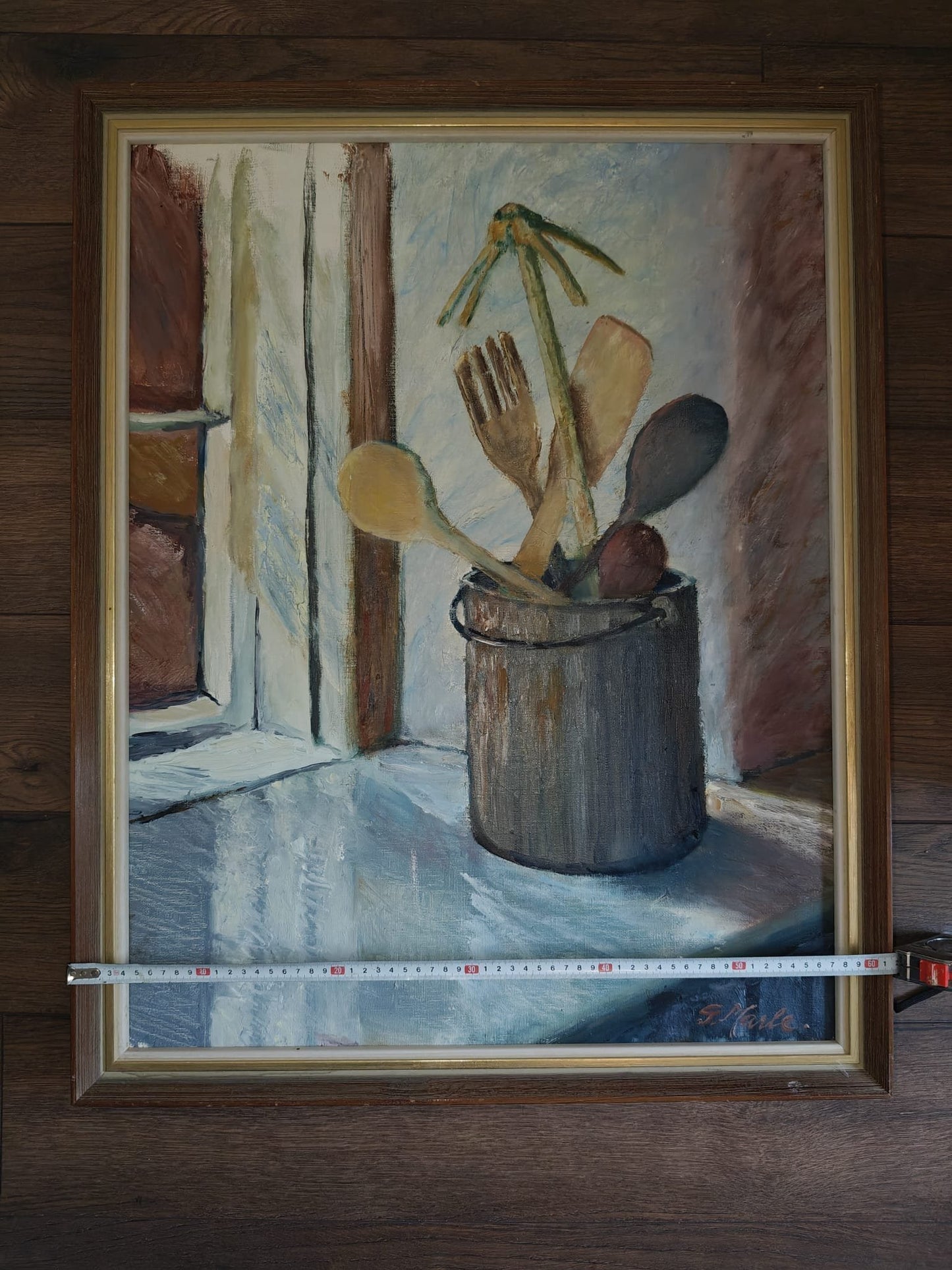Unique Oil Painting – Still Life by G. Marle, c. 60 × 77 cm