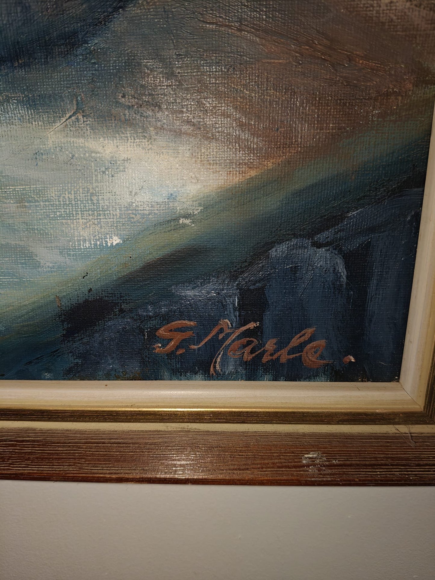 Unique Oil Painting – Still Life by G. Marle, c. 60 × 77 cm