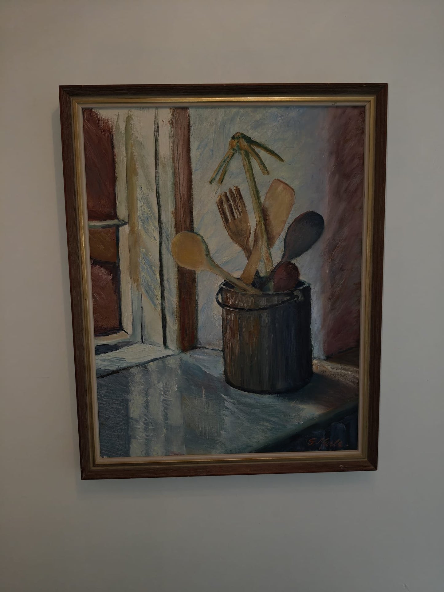 Unique Oil Painting – Still Life by G. Marle, c. 60 × 77 cm
