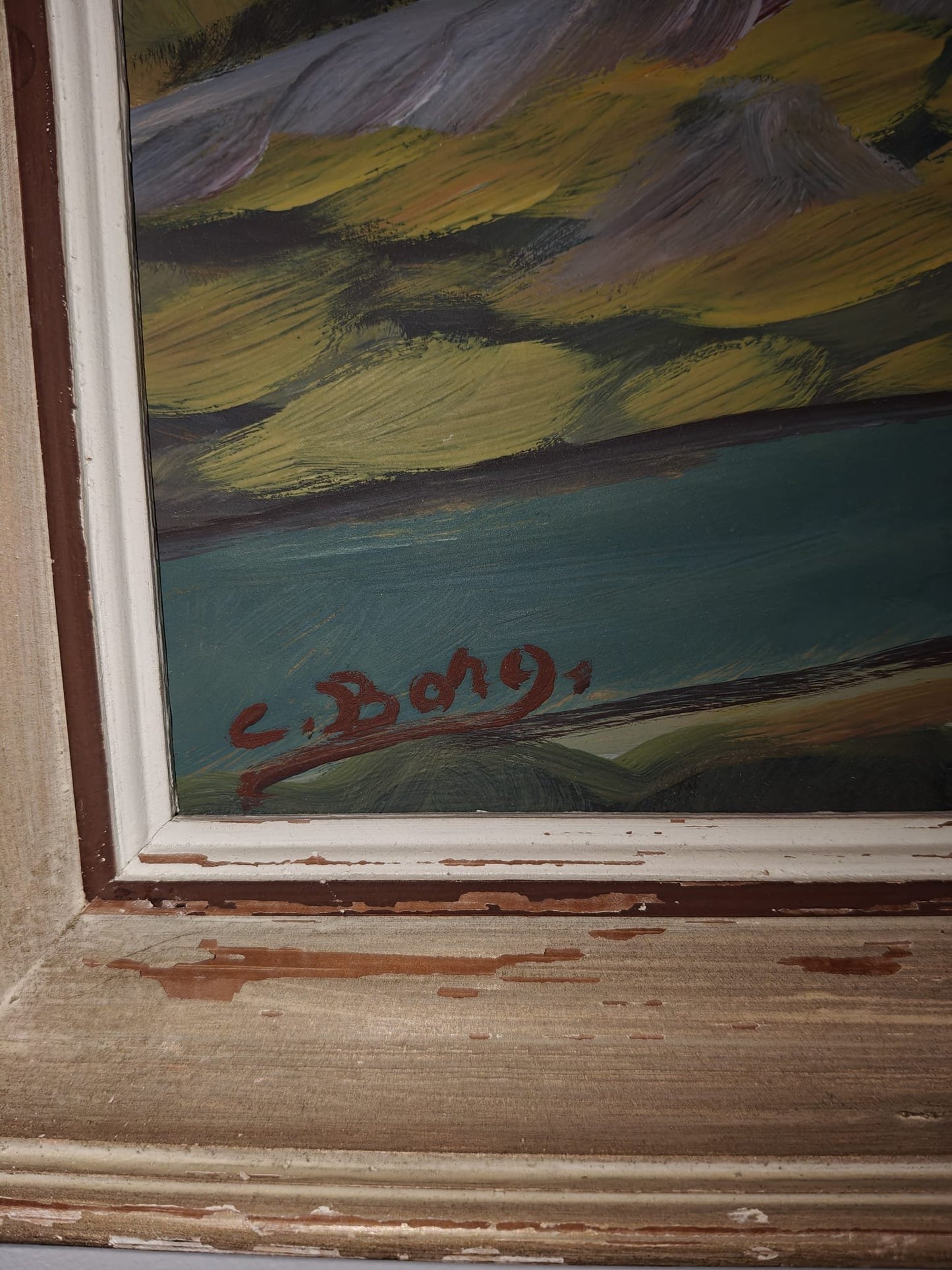 C. Borg – Archipelago Landscape – Oil Painting on Panel