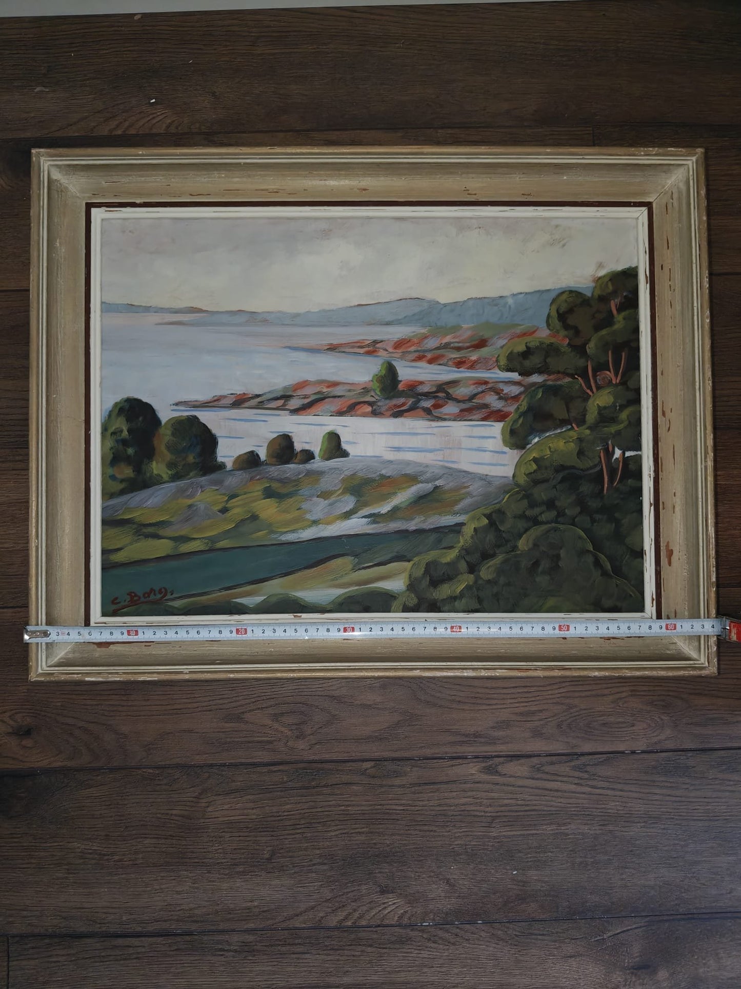 C. Borg – Archipelago Landscape – Oil Painting on Panel