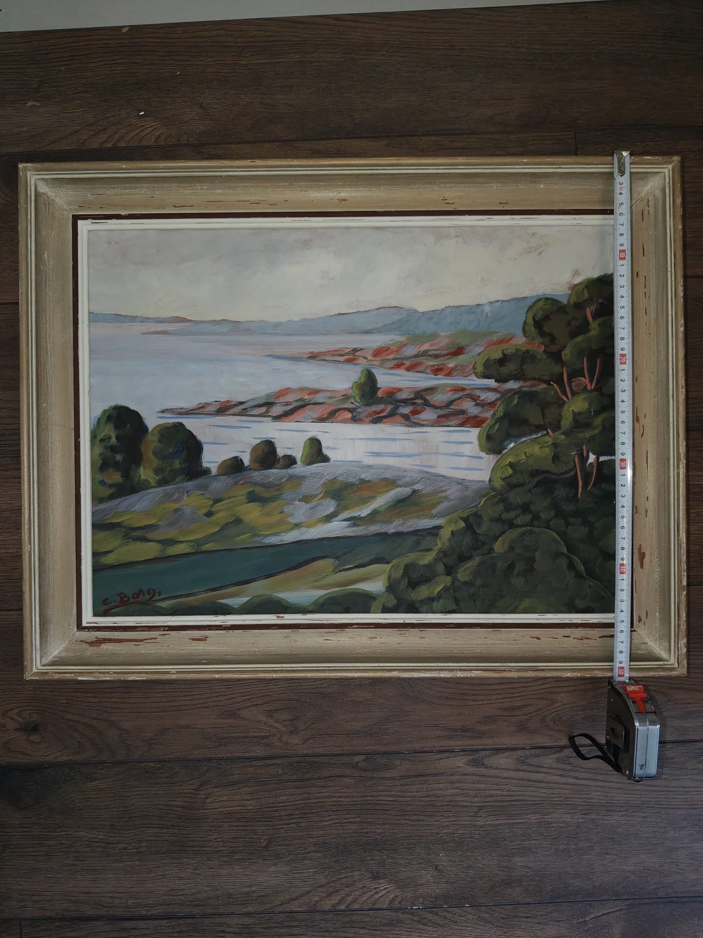 C. Borg – Archipelago Landscape – Oil Painting on Panel