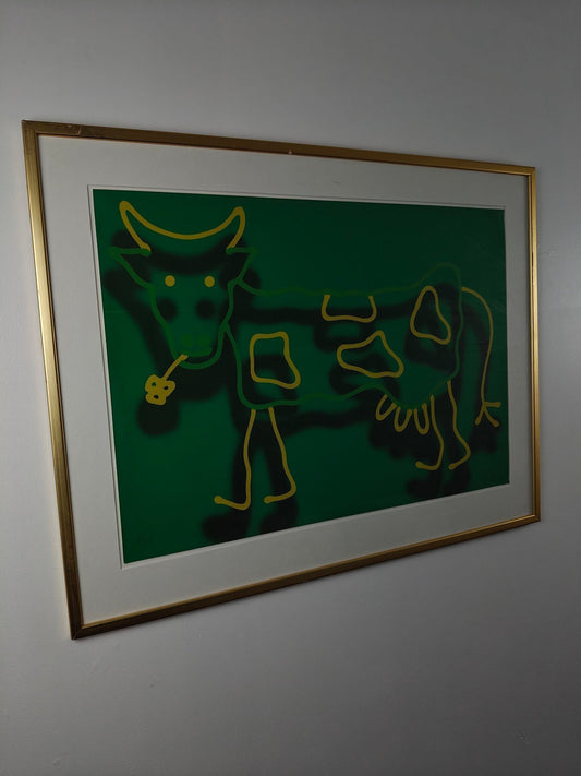 Lars Tunebo – “Ko (Cow)” – Lithograph, 95 / 170 – Large & Colorful