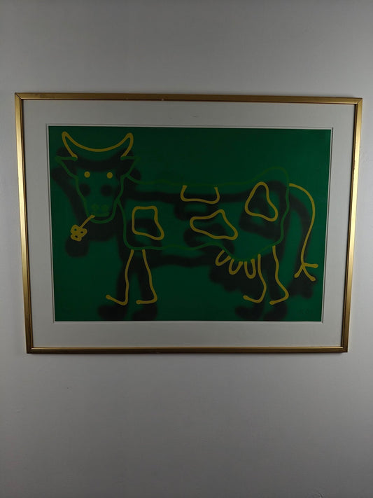 Lars Tunebo – “Ko (Cow)” – Lithograph, 95 / 170 – Large & Colorful