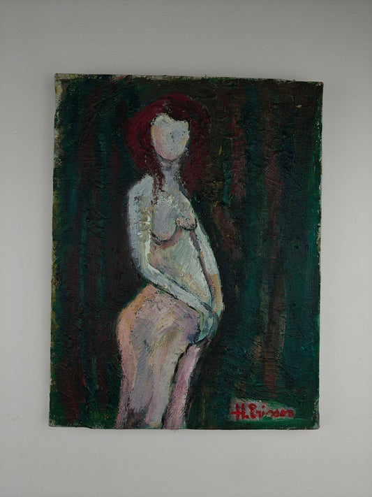 Harry Ericson – “Naket (Nude)” – Oil Painting on Linen Canvas, 2006 – Signed