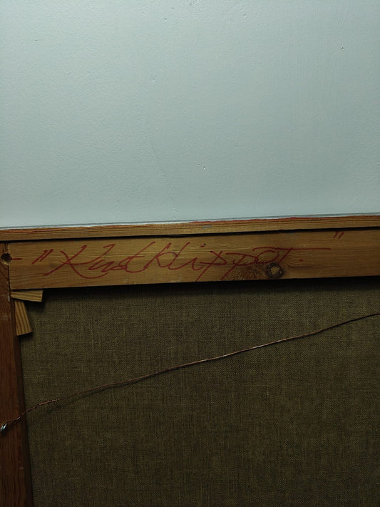 Coastal Cliffs – Oil Painting on Canvas signed Delang