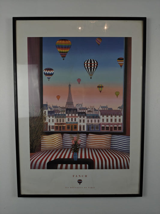 Fanch – “Les Boutiques de Paris” – Framed Poster