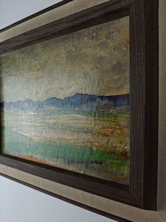 Fredrik Lindkvist – Landscape – Signed Oil Painting on Panel