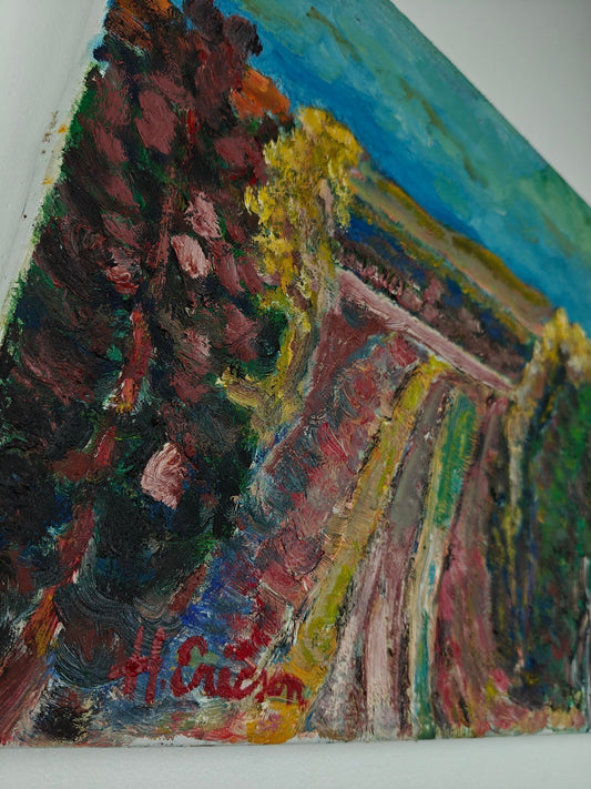 “Landscape, Orust” — Expressionist Oil Painting by H. Ericson (W081)