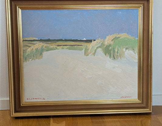 Arne Søiberg – “Gl. Skagen 66” – Oil Painting on Canvas, 1966 (W044)